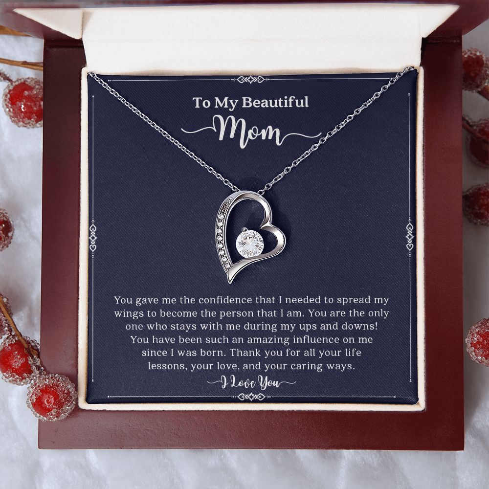 My Mom | To My Beautiful Mom I Love You - Forever Love Necklace