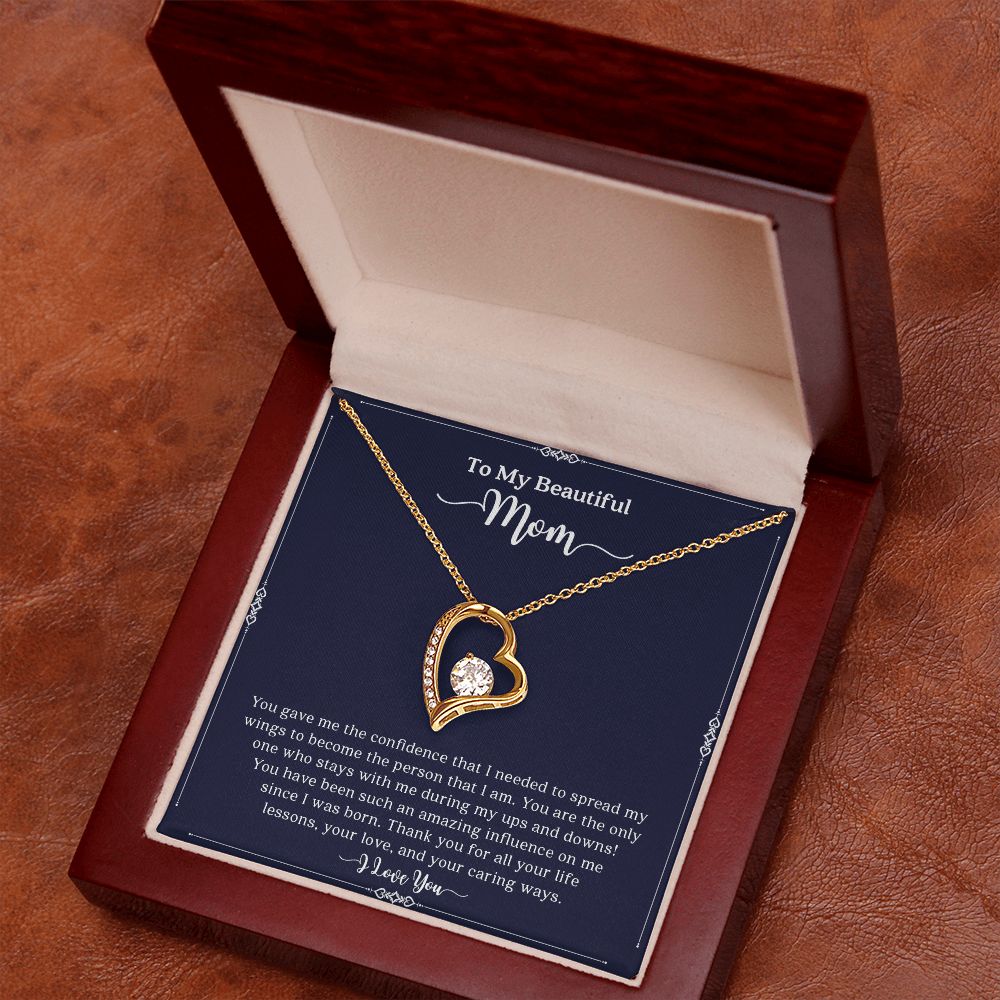 My Mom | To My Beautiful Mom I Love You - Forever Love Necklace