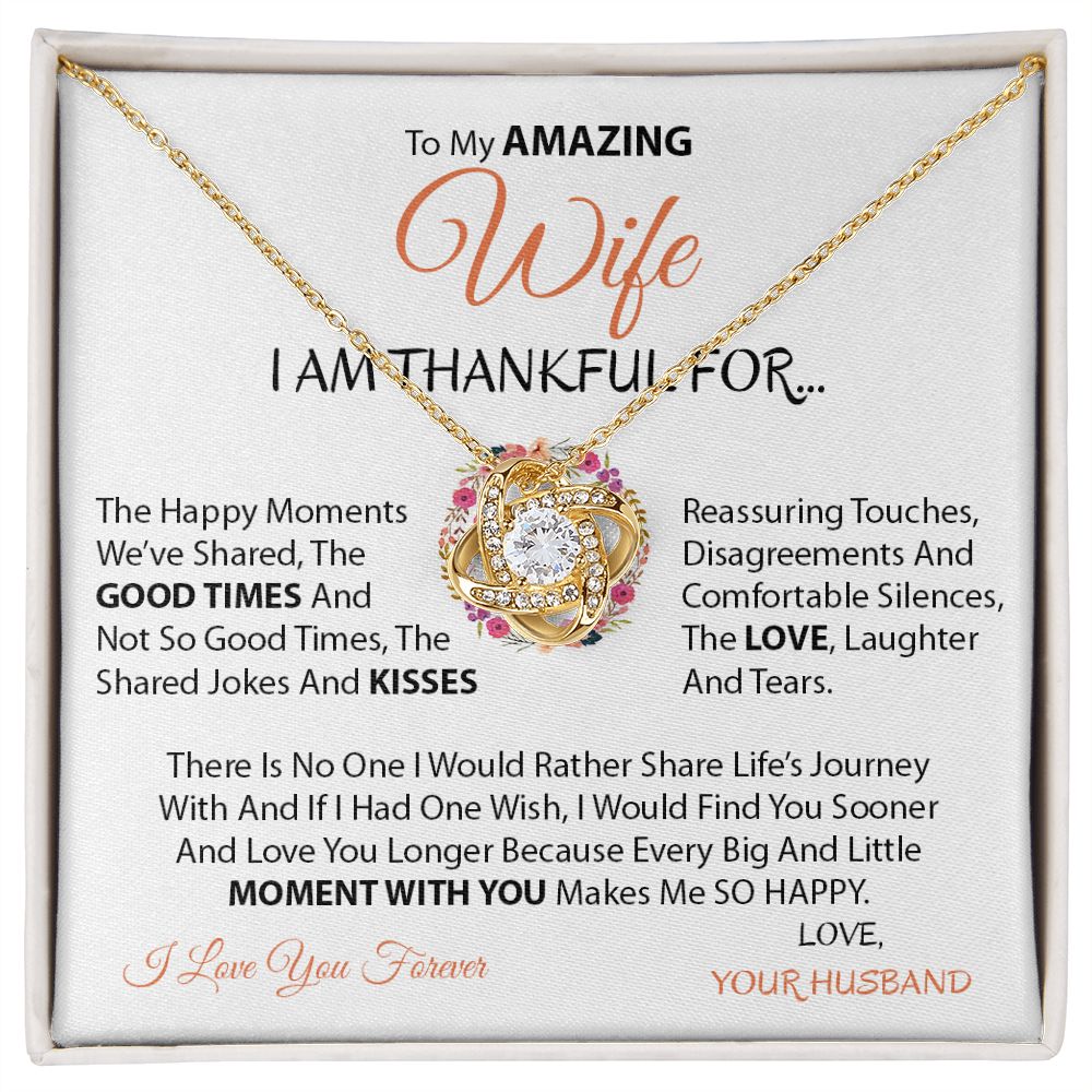 My Wife | Moment with you - Love Knot Necklace