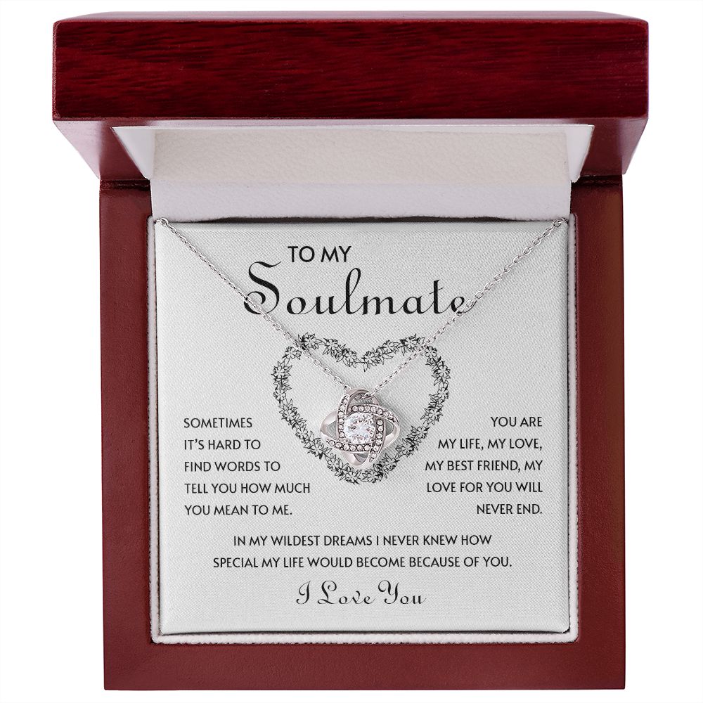 My Soulmate | You mean so much to me - Love Knot Necklace