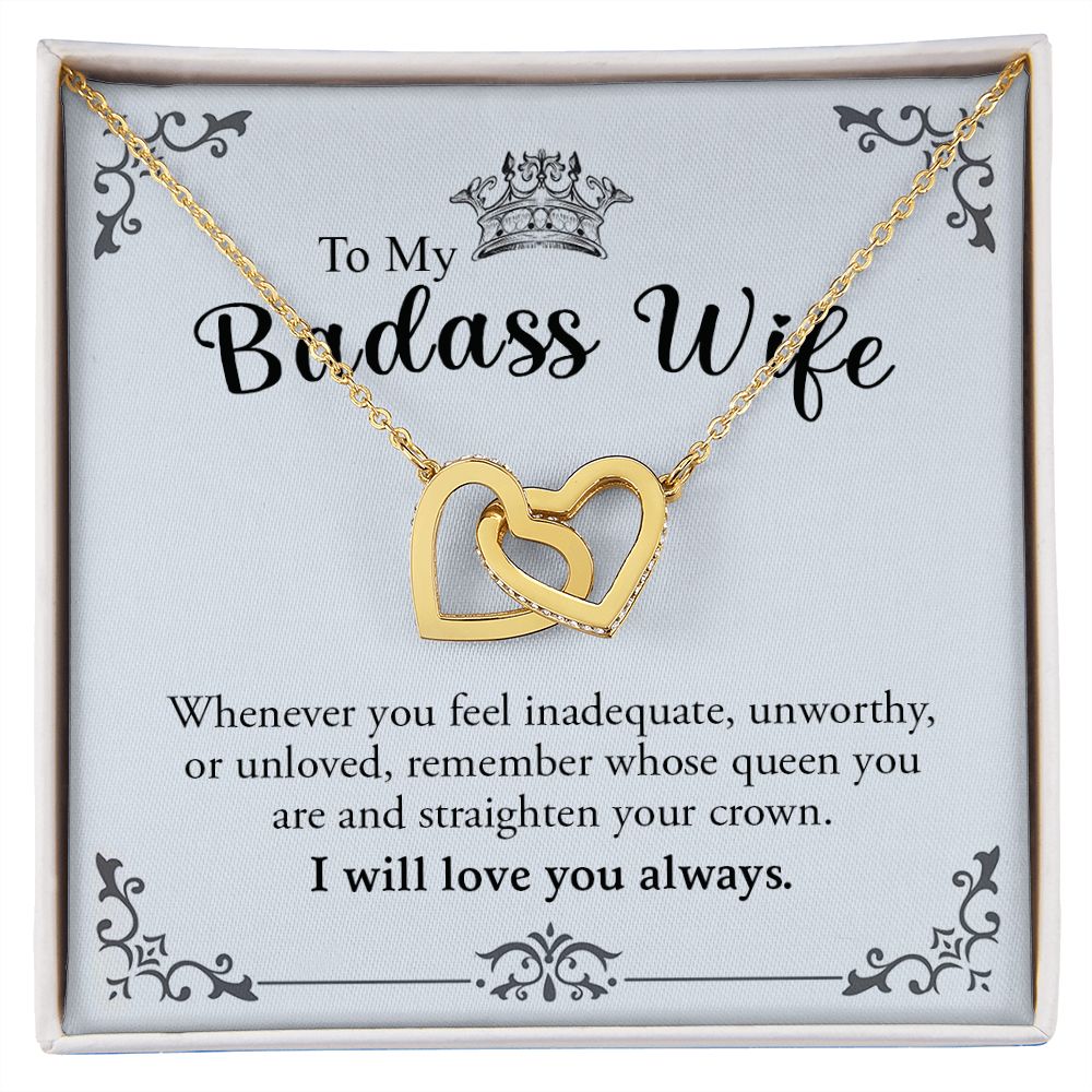 My Badass Wife | Most loving person - Interlocking Hearts necklace