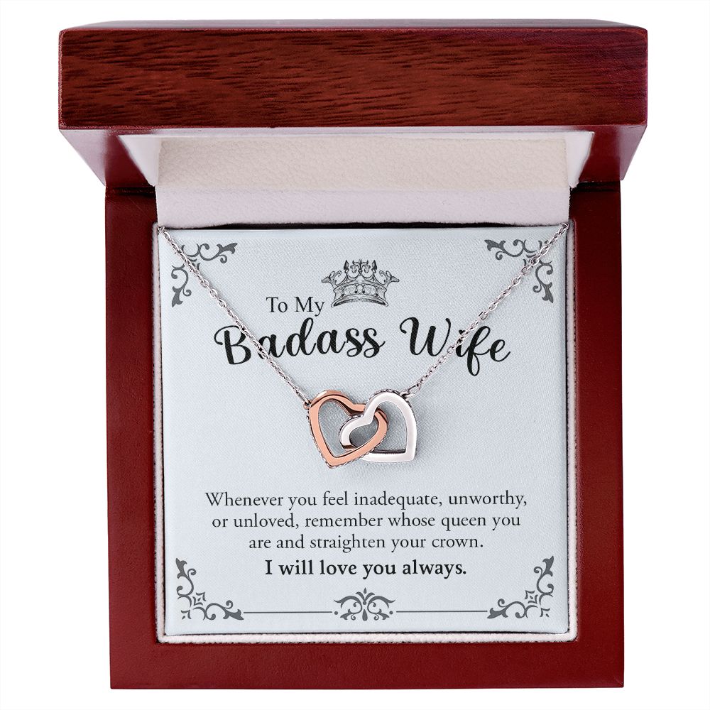 My Badass Wife | Most loving person - Interlocking Hearts necklace