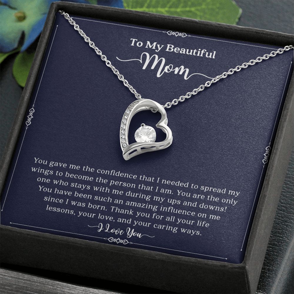 My Mom | To My Beautiful Mom I Love You - Forever Love Necklace